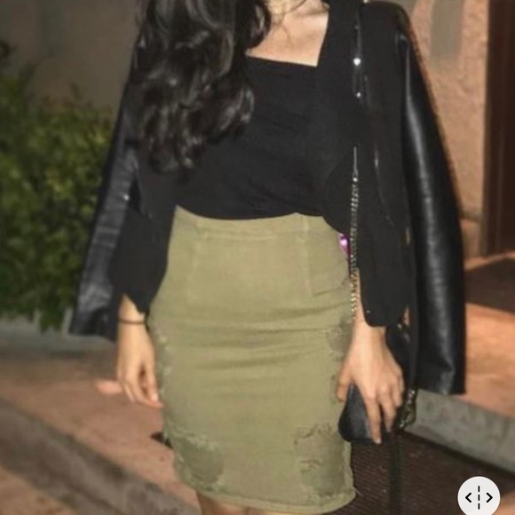 Pistola distressed jean skirt - Picture 2 of 8